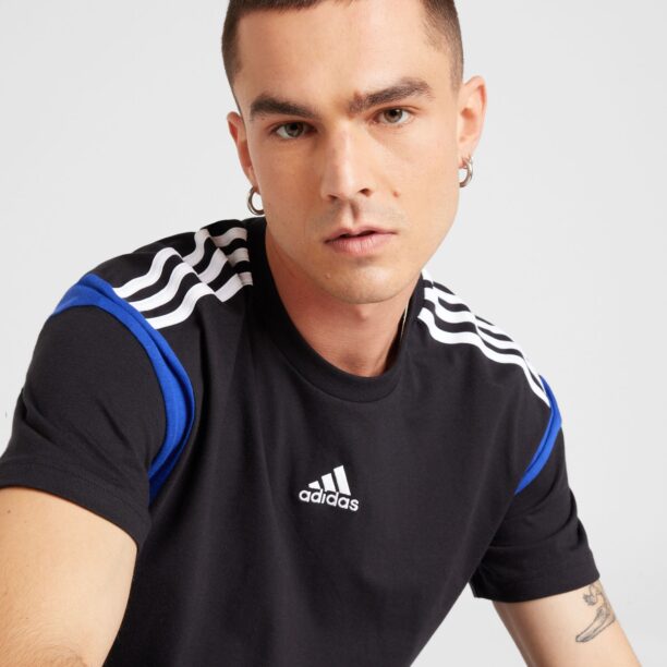 Cumpăra ADIDAS SPORTSWEAR Tricou funcțional  albastru / negru / alb