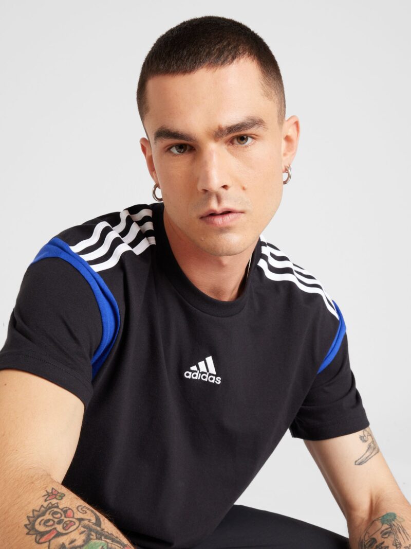 Cumpăra ADIDAS SPORTSWEAR Tricou funcțional  albastru / negru / alb