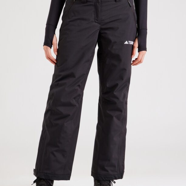 ADIDAS TERREX Pantaloni sport 'Xperior'  negru / alb