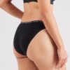 AÉROPOSTALE Slip costum de baie  negru / alb