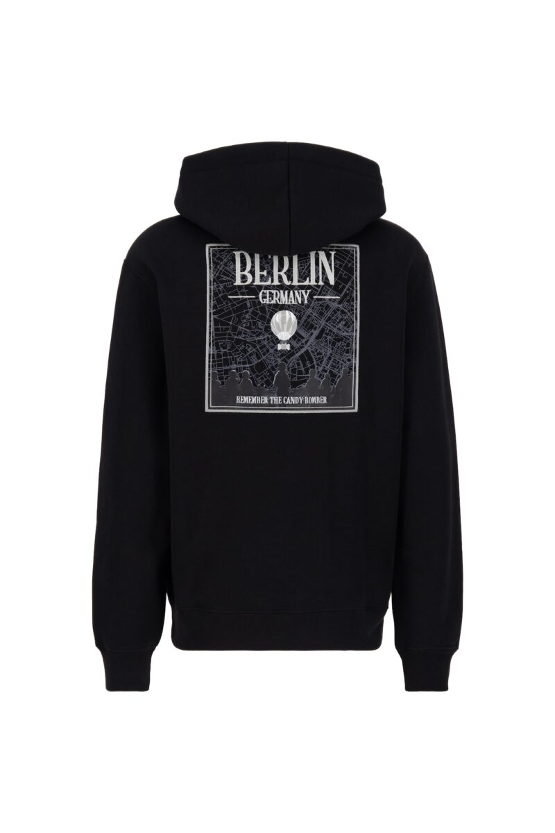 ALPHA INDUSTRIES Bluză de molton 'Berlin Candy'  gri / negru / alb murdar