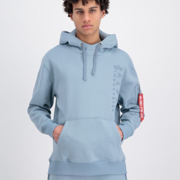 ALPHA INDUSTRIES Bluză de molton  albastru deschis