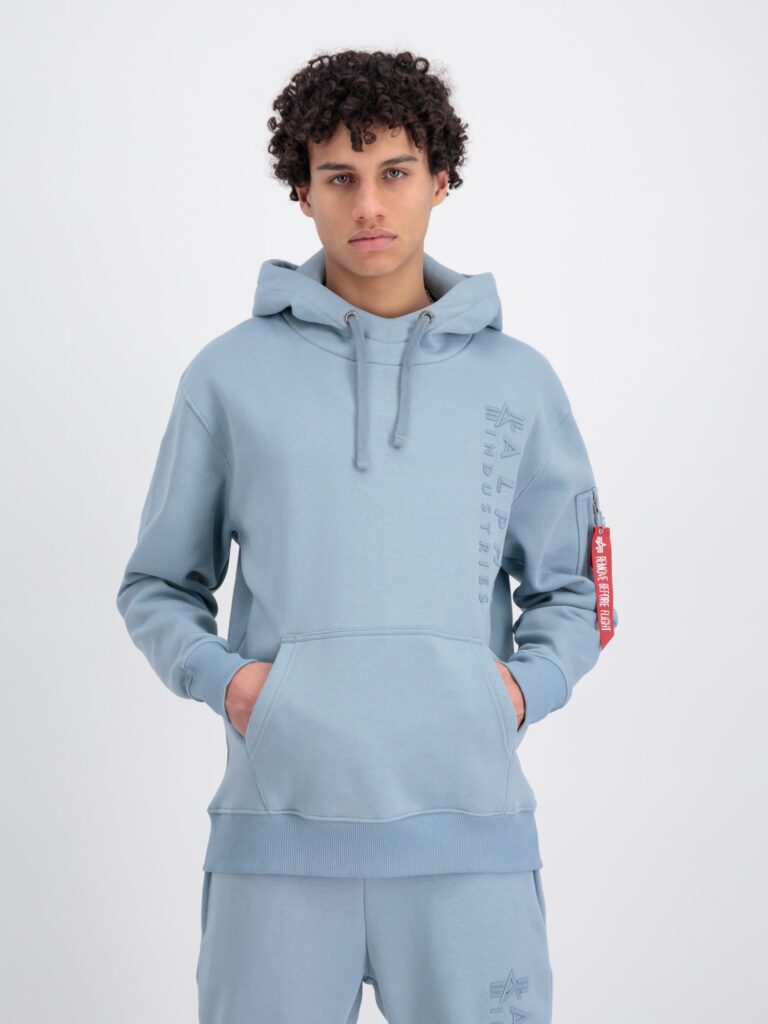 ALPHA INDUSTRIES Bluză de molton  albastru deschis