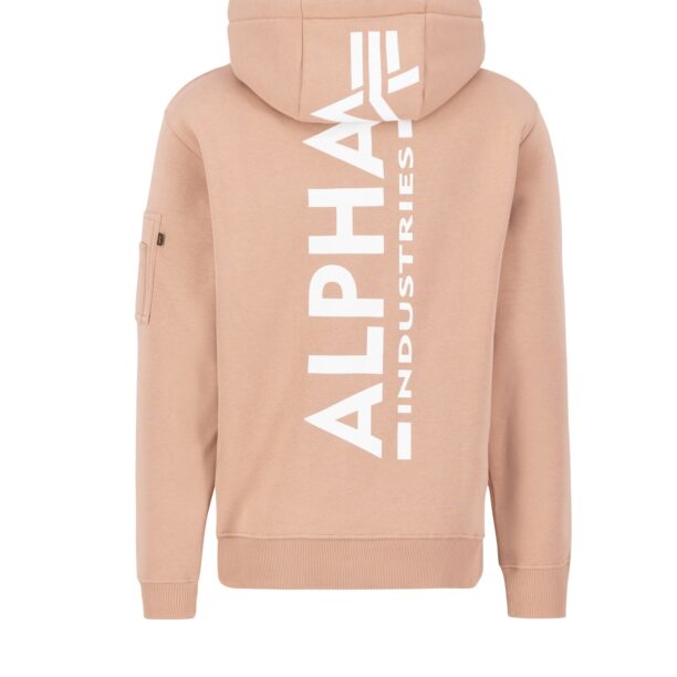 ALPHA INDUSTRIES Bluză de molton  corai / alb