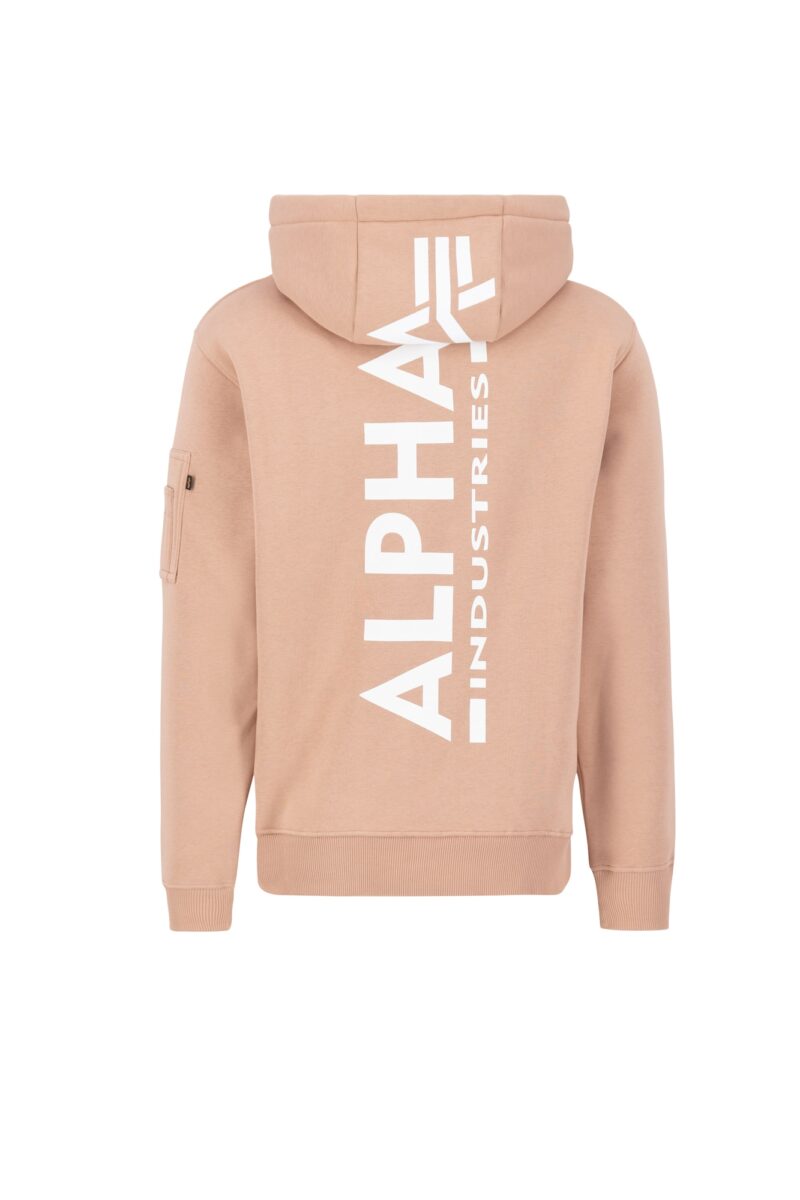 ALPHA INDUSTRIES Bluză de molton  corai / alb