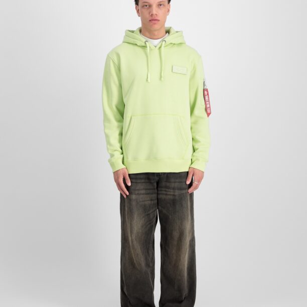 ALPHA INDUSTRIES Bluză de molton  galben pastel / gri / verde limetă / roșu / alb preţ