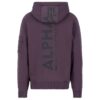 ALPHA INDUSTRIES Bluză de molton  lila / negru