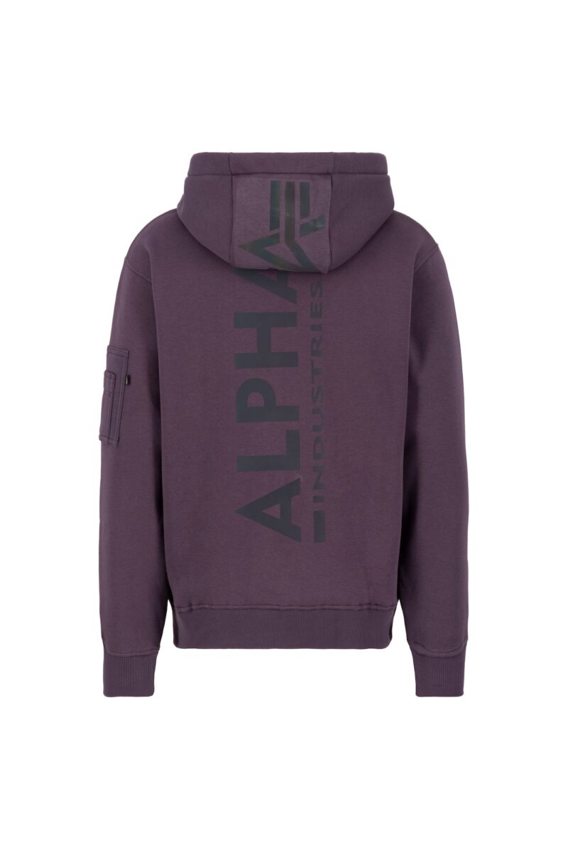 ALPHA INDUSTRIES Bluză de molton  lila / negru