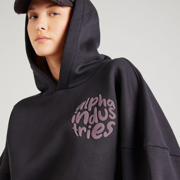 Preţ ALPHA INDUSTRIES Bluză de molton  mauve / negru