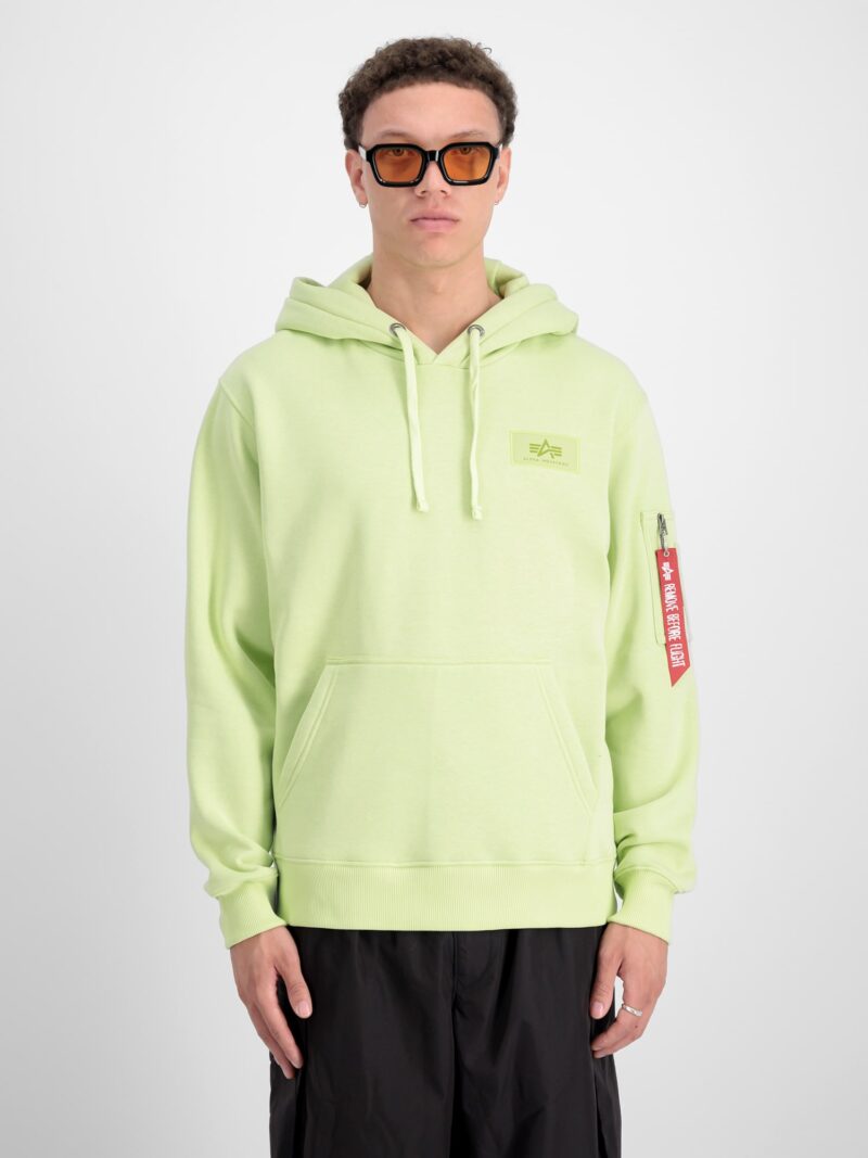 Preţ ALPHA INDUSTRIES Bluză de molton  verde limetă / roșu / alb