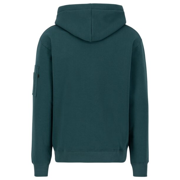 ALPHA INDUSTRIES Bluză de molton  verde / portocaliu / alb