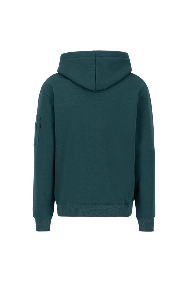 ALPHA INDUSTRIES Bluză de molton  verde / portocaliu / alb