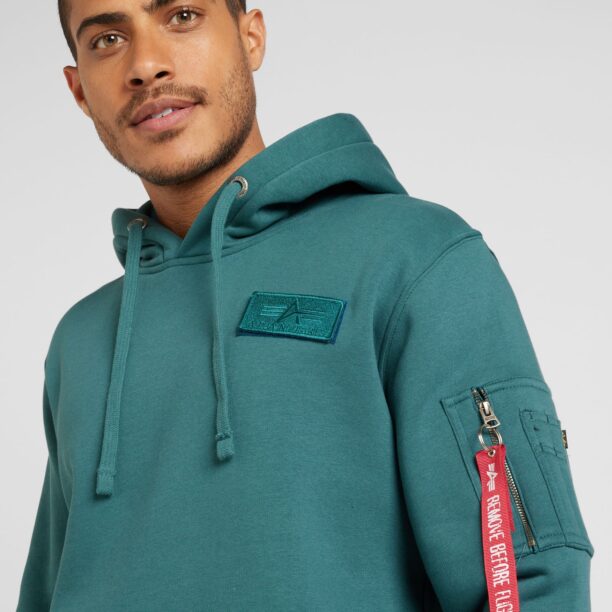 Preţ ALPHA INDUSTRIES Bluză de molton  verde smarald