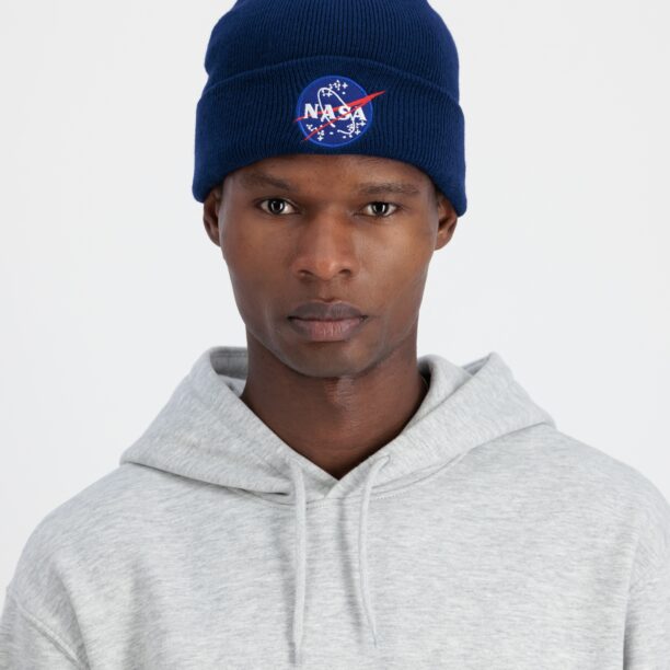 ALPHA INDUSTRIES Căciulă 'Nasa'  albastru / roșu / alb preţ