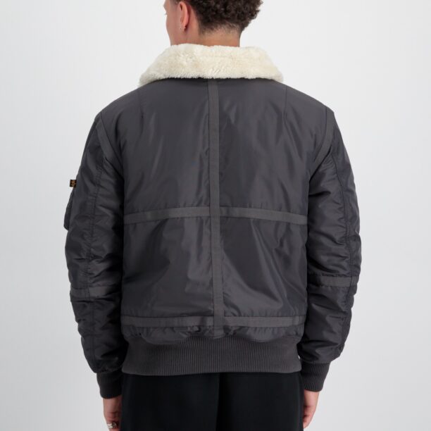 Original ALPHA INDUSTRIES Geacă de iarnă 'B15-3 TT'  bej / gri metalic / roșu / negru