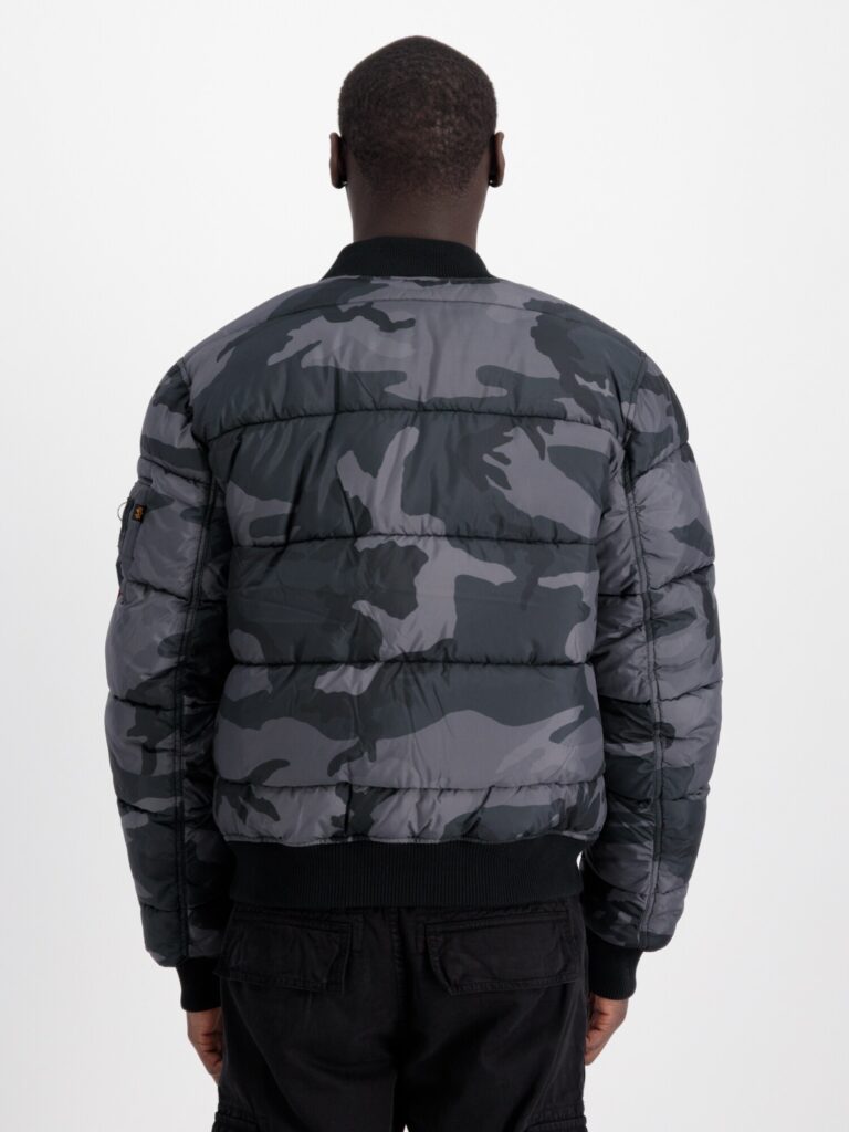 Preţ ALPHA INDUSTRIES Geacă de primăvară-toamnă 'Camo'  gri / roșu / negru