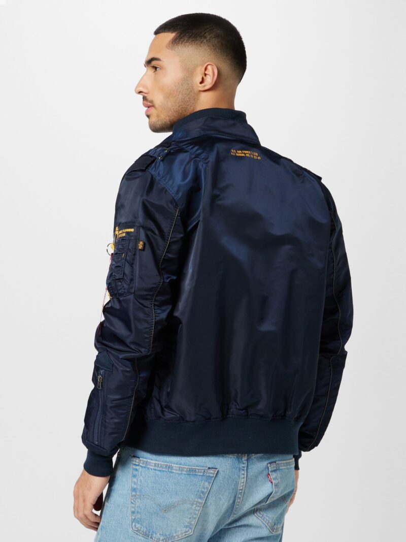 ALPHA INDUSTRIES Geacă de primăvară-toamnă 'Falcon II'  bleumarin / galben / negru preţ