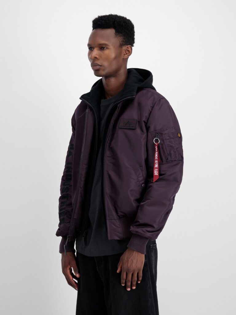 Preţ ALPHA INDUSTRIES Geacă de primăvară-toamnă 'MA-1 D-Tec SE'  sângeriu / roșu burgundy