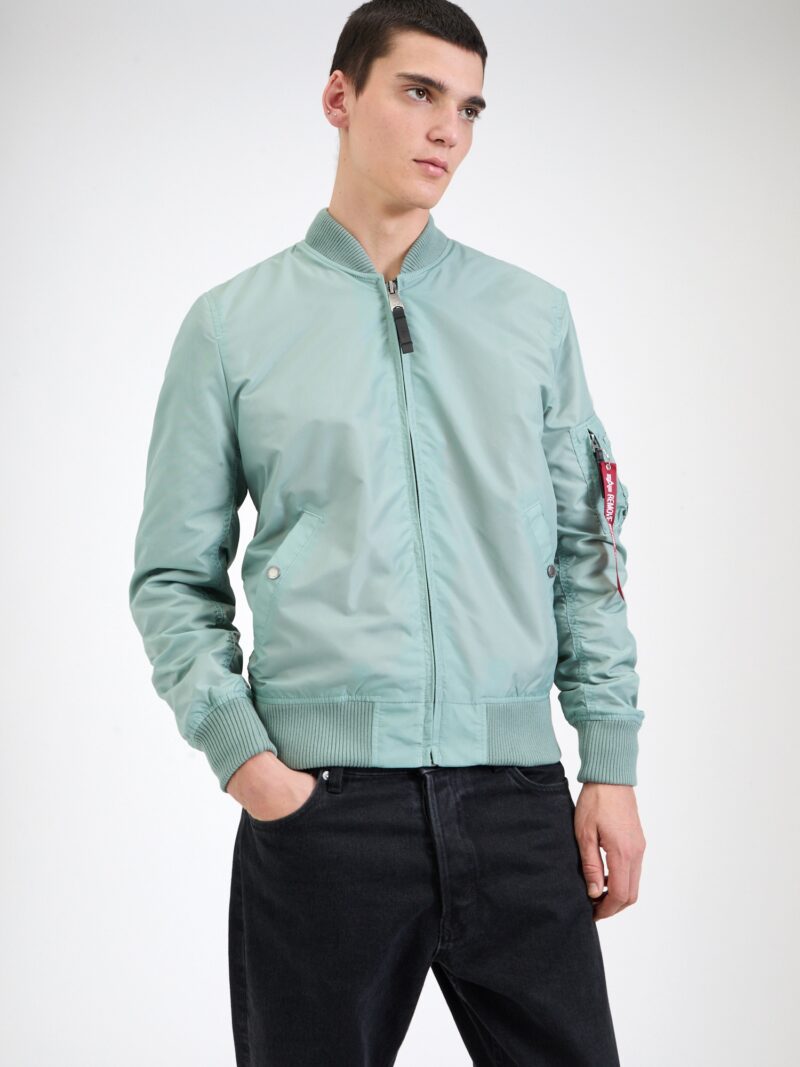 ALPHA INDUSTRIES Geacă de primăvară-toamnă 'MA-1 TT'  verde mentă