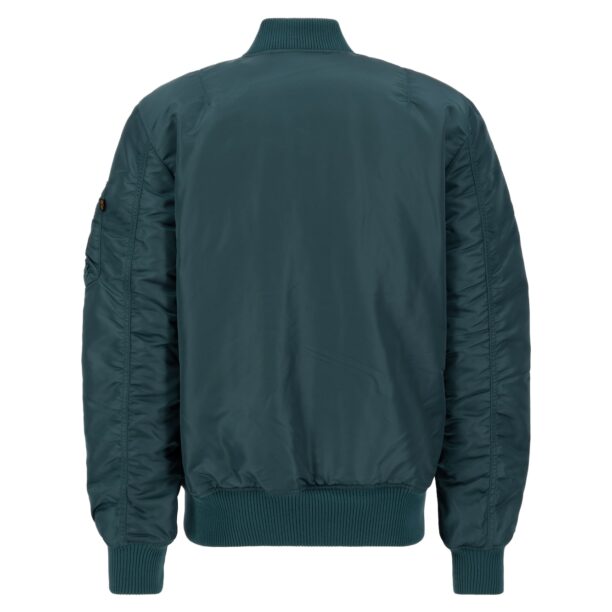 ALPHA INDUSTRIES Geacă de primăvară-toamnă 'MA-1 VF 59'  verde petrol / sângeriu