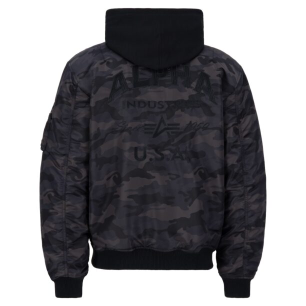 ALPHA INDUSTRIES Geacă de primăvară-toamnă 'MA-1 ZH'  gri / sângeriu / negru / alb