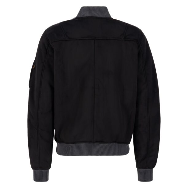 ALPHA INDUSTRIES Geacă de primăvară-toamnă  gri metalic / negru