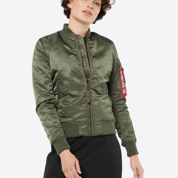 ALPHA INDUSTRIES Geacă de primăvară-toamnă  verde închis preţ