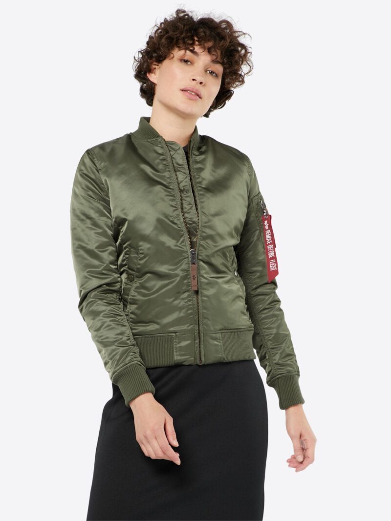 ALPHA INDUSTRIES Geacă de primăvară-toamnă  verde închis preţ