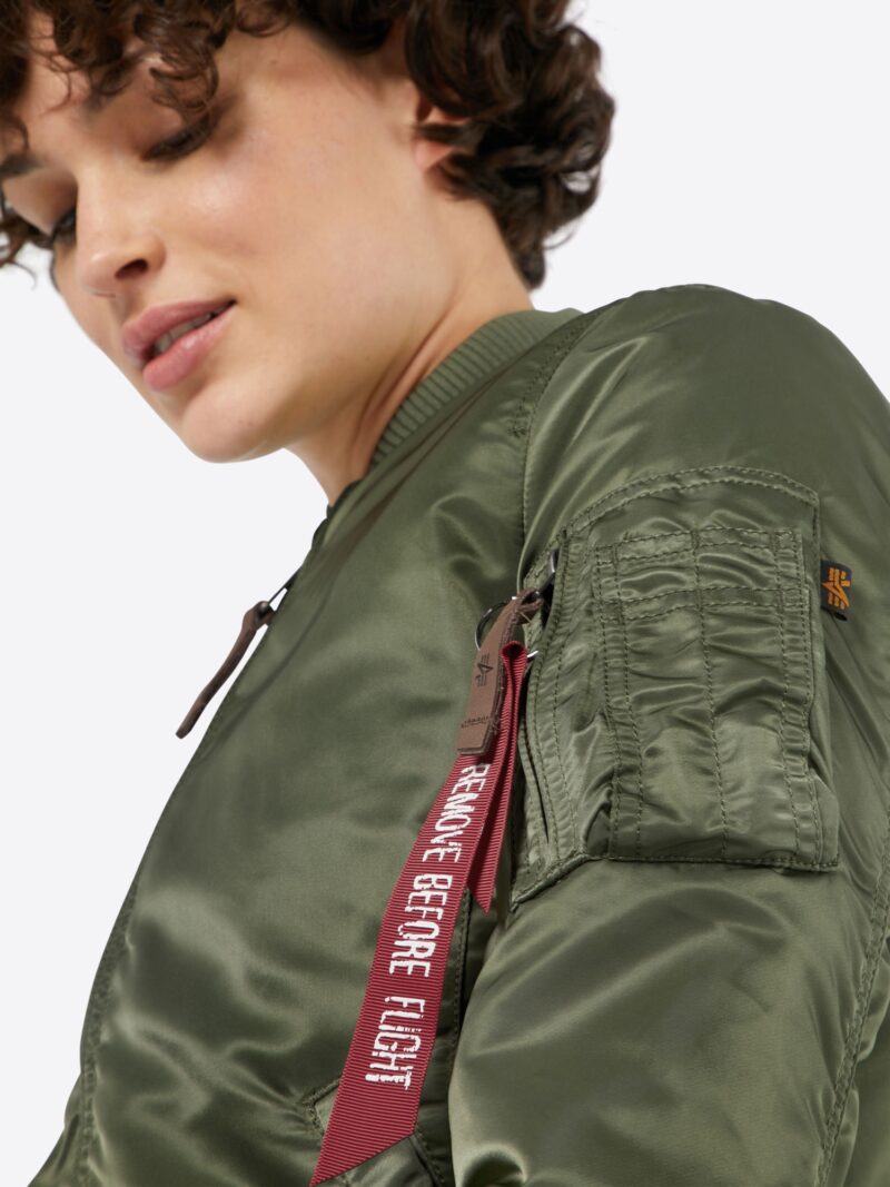 Original ALPHA INDUSTRIES Geacă de primăvară-toamnă  verde închis