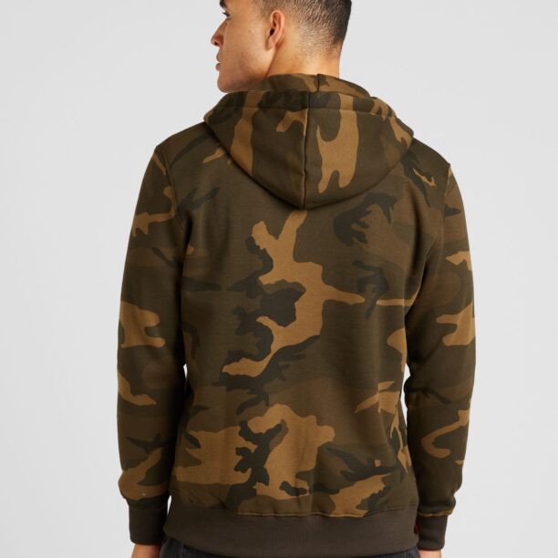 ALPHA INDUSTRIES Hanorac  kaki / verde închis / alb preţ