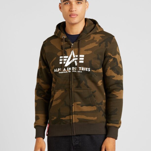 Cumpăra ALPHA INDUSTRIES Hanorac  kaki / verde închis / alb