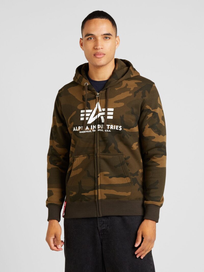 Cumpăra ALPHA INDUSTRIES Hanorac  kaki / verde închis / alb