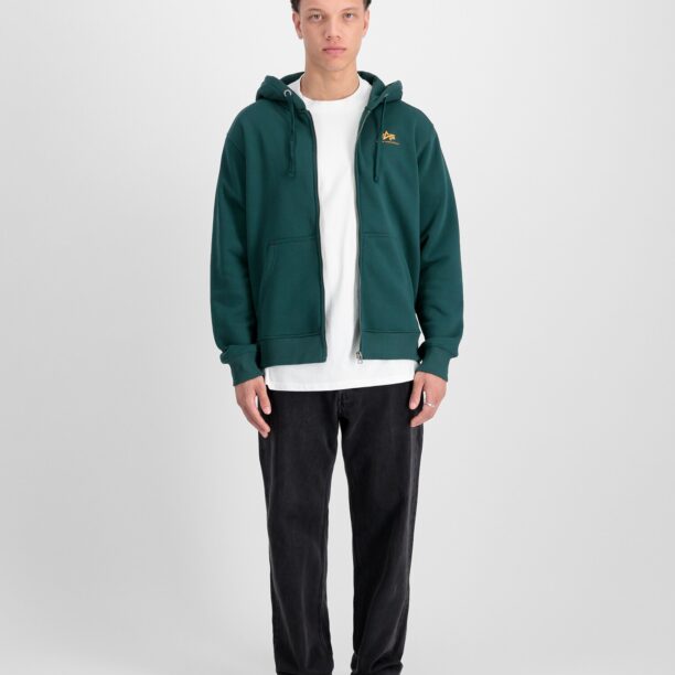 ALPHA INDUSTRIES Hanorac  verde petrol / portocaliu preţ