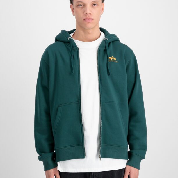 Preţ ALPHA INDUSTRIES Hanorac  verde petrol / portocaliu