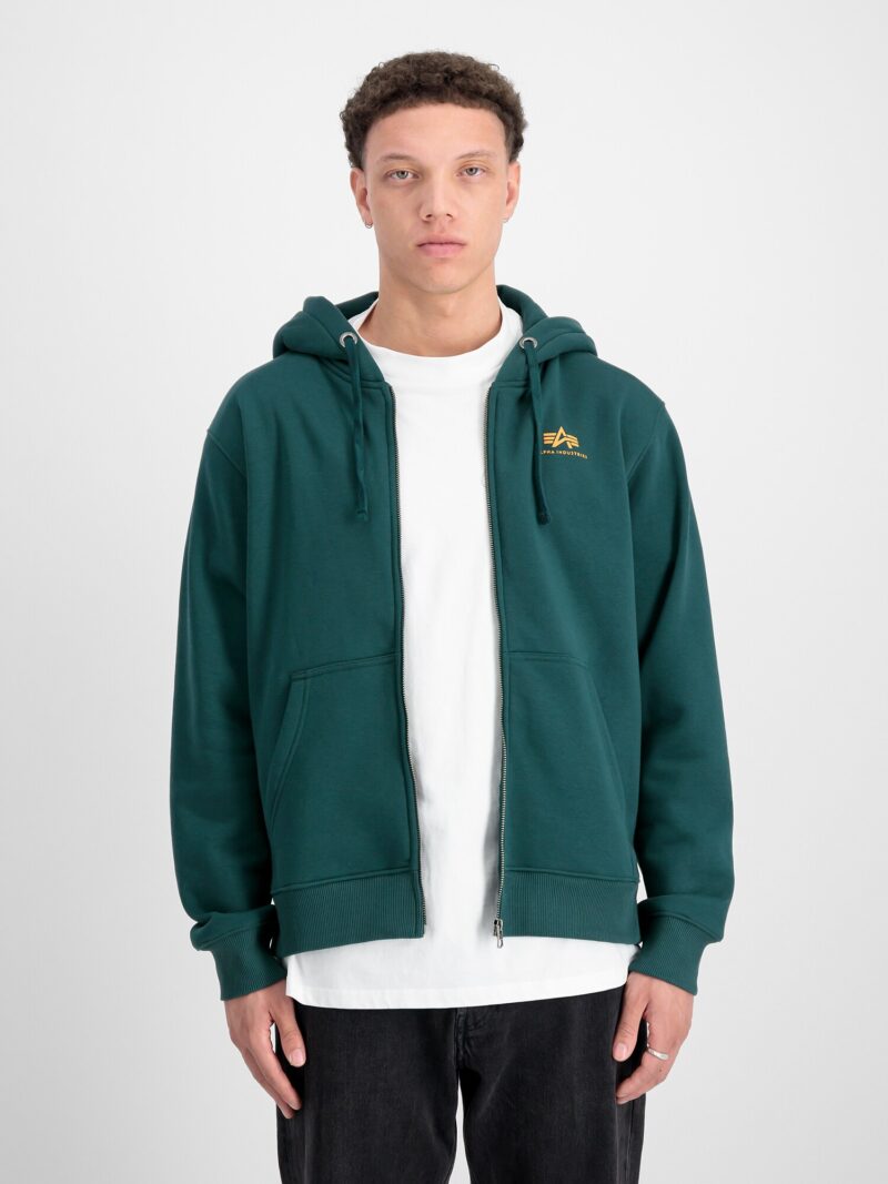 Preţ ALPHA INDUSTRIES Hanorac  verde petrol / portocaliu