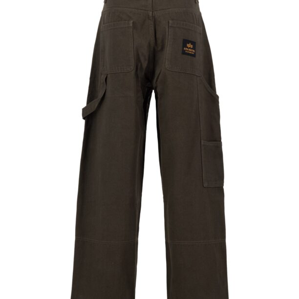 ALPHA INDUSTRIES Pantaloni cu buzunare 'Carpenter'  oliv / negru