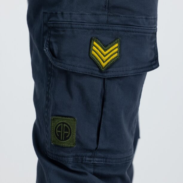 Original ALPHA INDUSTRIES Pantaloni cu buzunare  bleumarin / albastru închis / galben