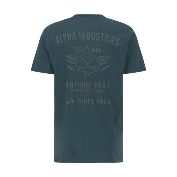 ALPHA INDUSTRIES Tricou 'Air Force'  verde / verde închis