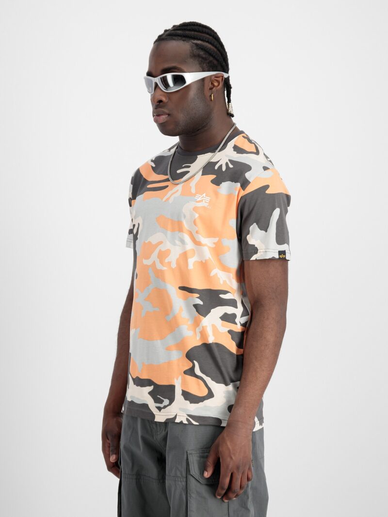 Original ALPHA INDUSTRIES Tricou 'T Camo'  mai multe culori / portocaliu