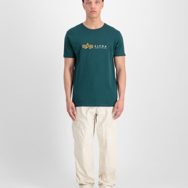 ALPHA INDUSTRIES Tricou  galben / verde / alb preţ