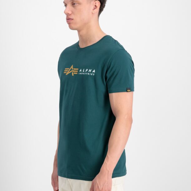 Original ALPHA INDUSTRIES Tricou  galben / verde / alb