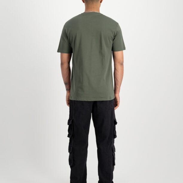 Cumpăra ALPHA INDUSTRIES Tricou  gri deschis / oliv / alb