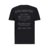 ALPHA INDUSTRIES Tricou  gri / negru