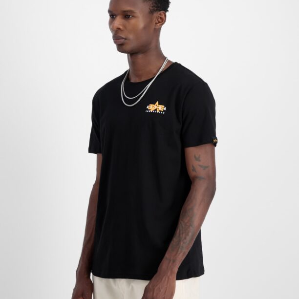 Preţ ALPHA INDUSTRIES Tricou  portocaliu / negru / alb