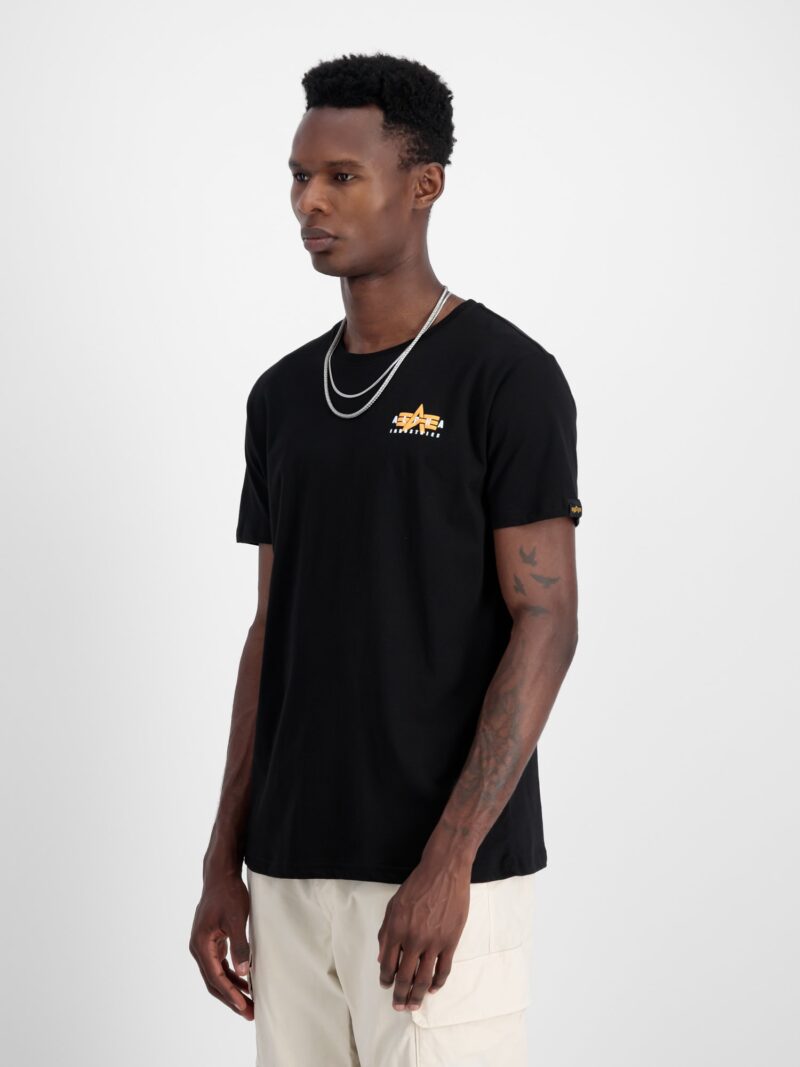 Preţ ALPHA INDUSTRIES Tricou  portocaliu / negru / alb