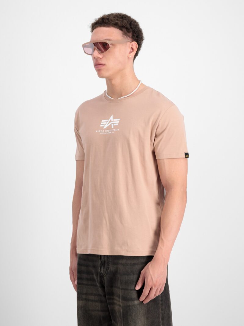 Original ALPHA INDUSTRIES Tricou  portocaliu piersică / alb