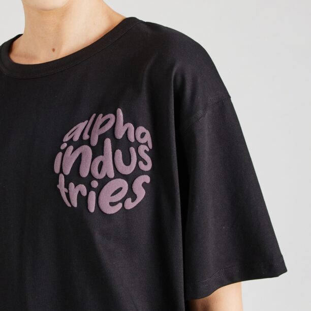 Preţ ALPHA INDUSTRIES Tricou supradimensional  mauve / negru