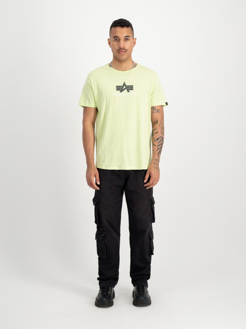 ALPHA INDUSTRIES Tricou  verde limetă / negru preţ