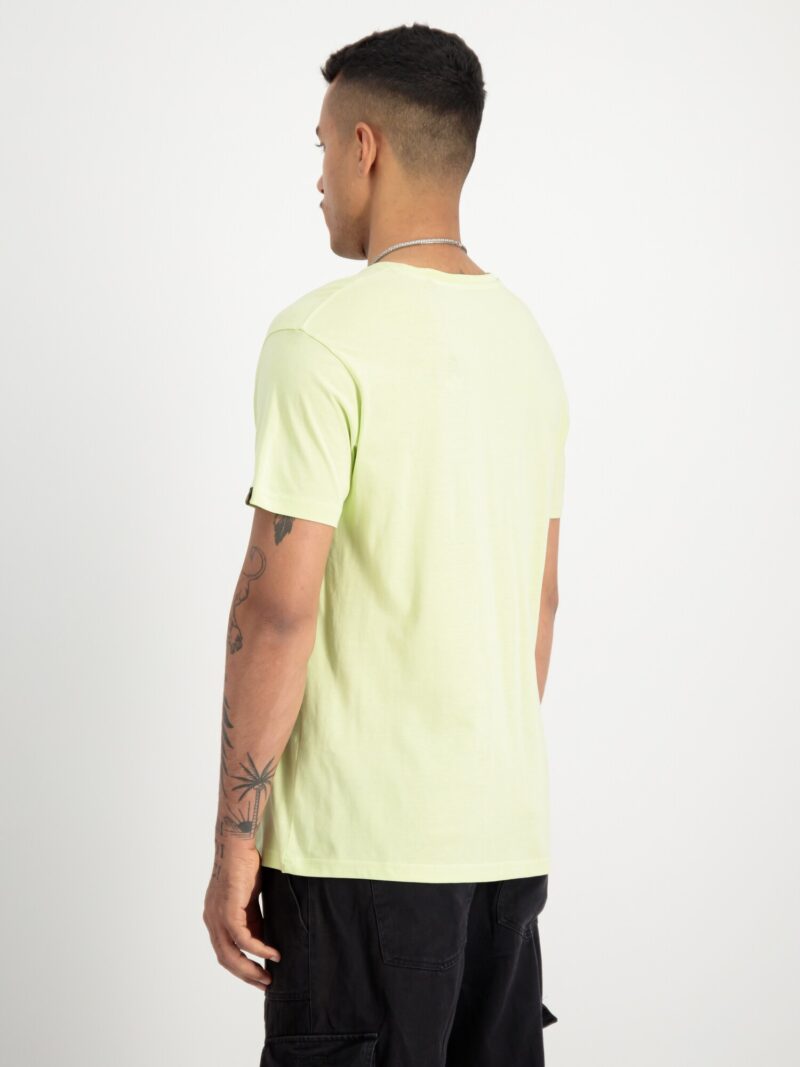 Original ALPHA INDUSTRIES Tricou  verde limetă / negru