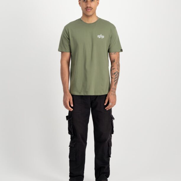 ALPHA INDUSTRIES Tricou  verde / roșu / alb preţ